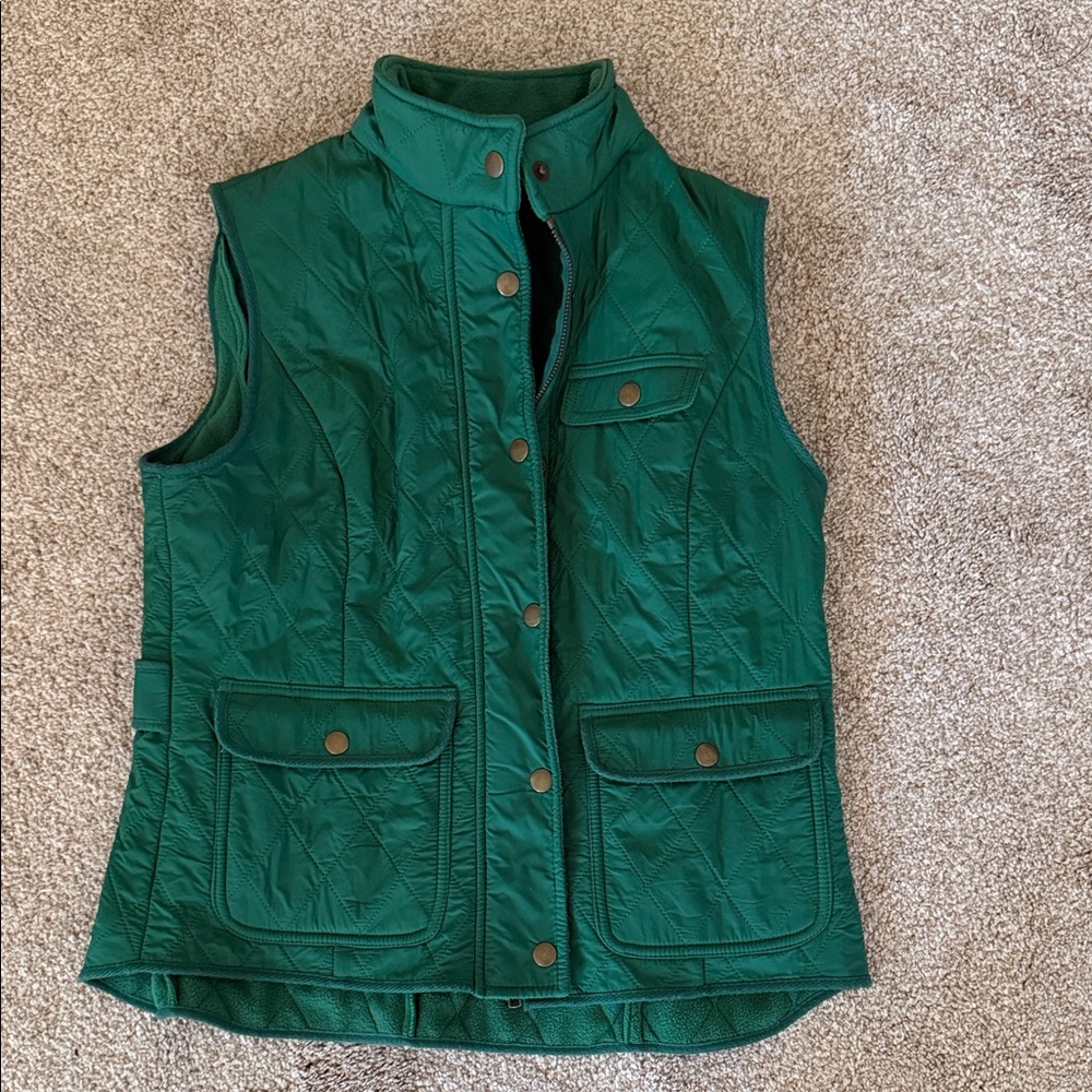Talbots Emerald Quilted Vest